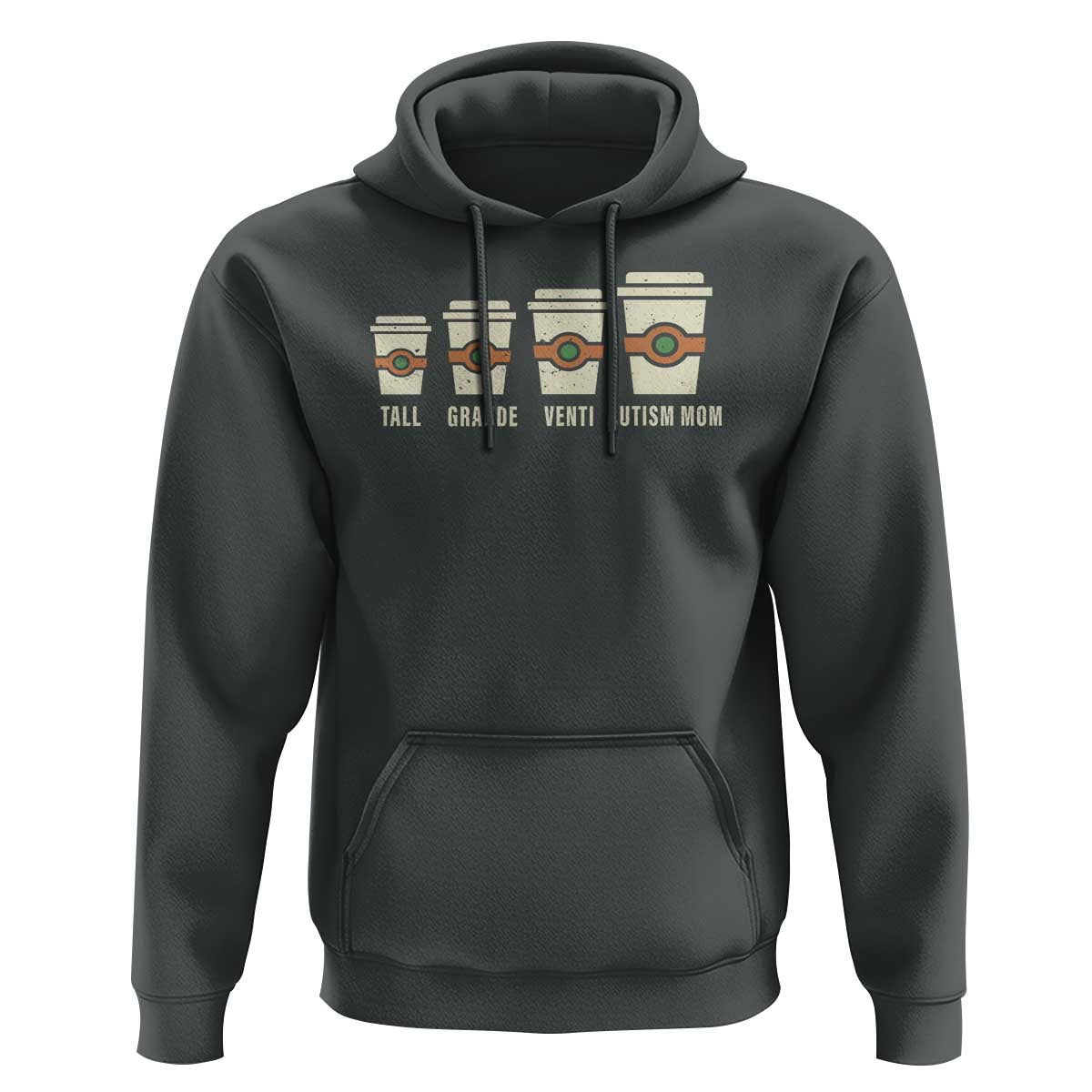 Funny Autism Mom Hoodie Coffee Support Autistic