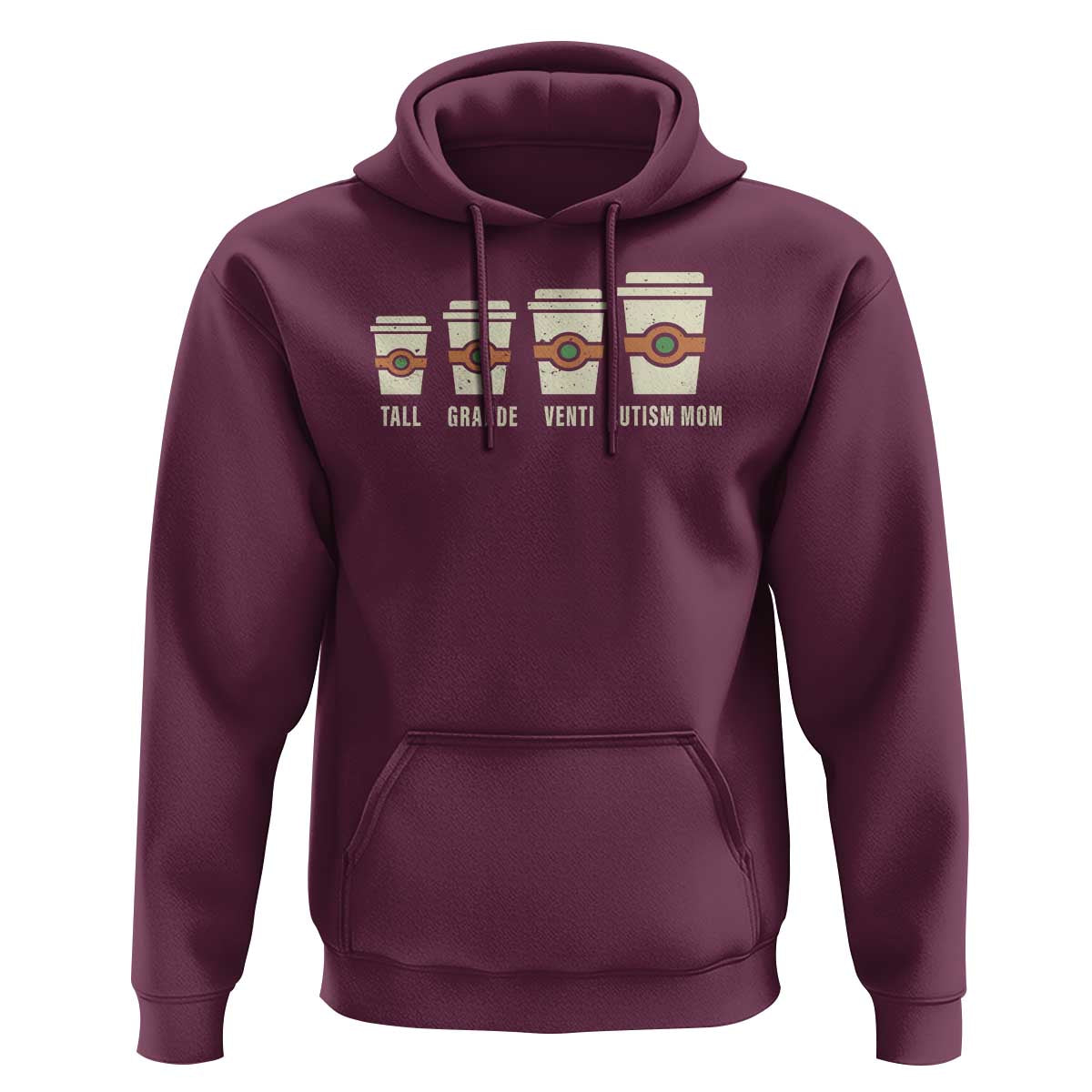 Funny Autism Mom Hoodie Coffee Support Autistic