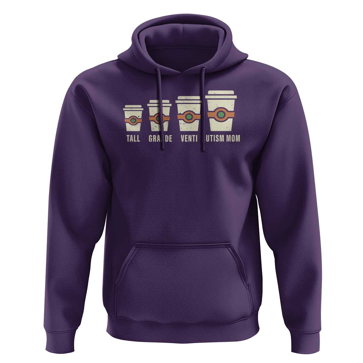 Funny Autism Mom Hoodie Coffee Support Autistic