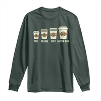 Funny Autism Mom Long Sleeve Shirt Coffee Support Autistic