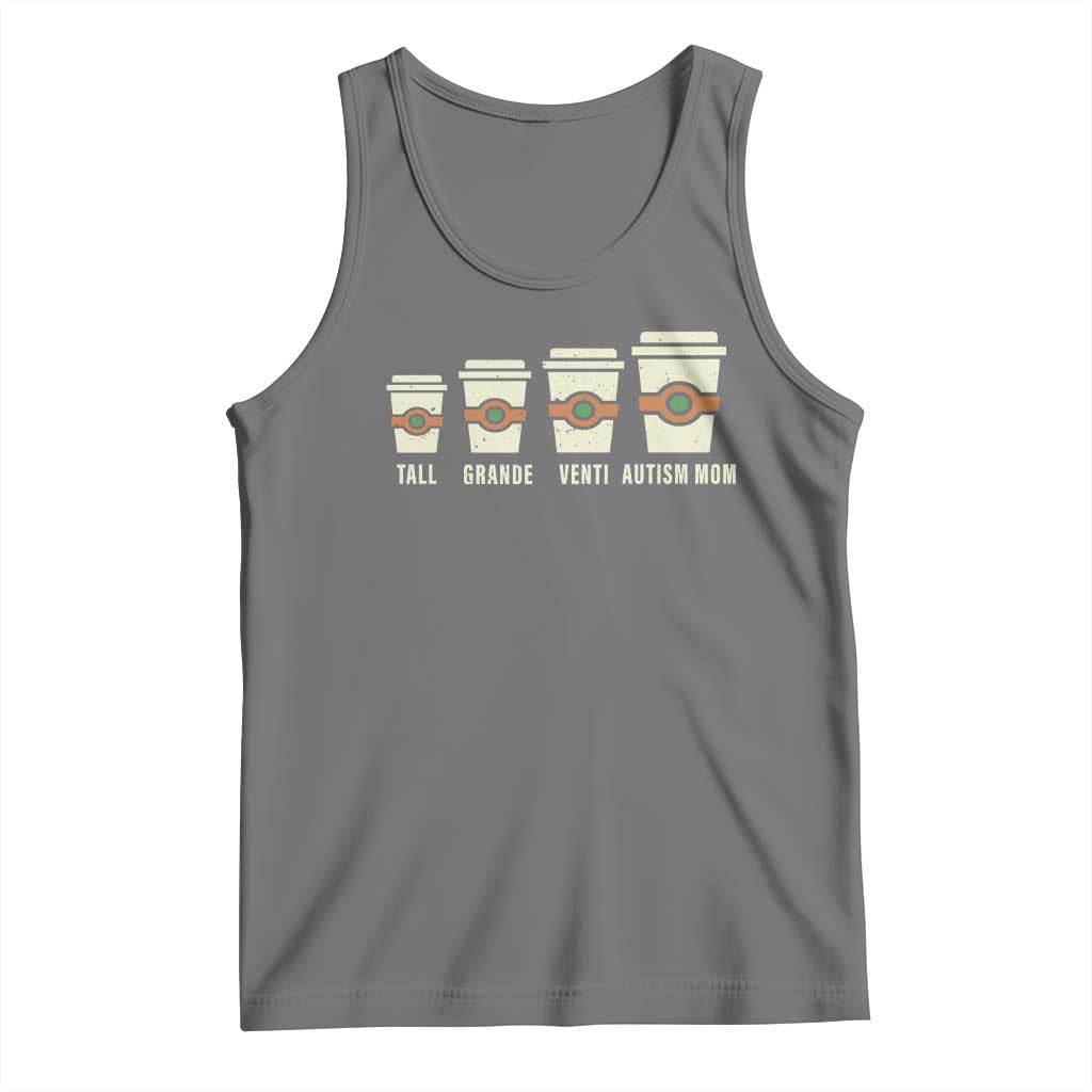 Funny Autism Mom Tank Top Coffee Support Autistic