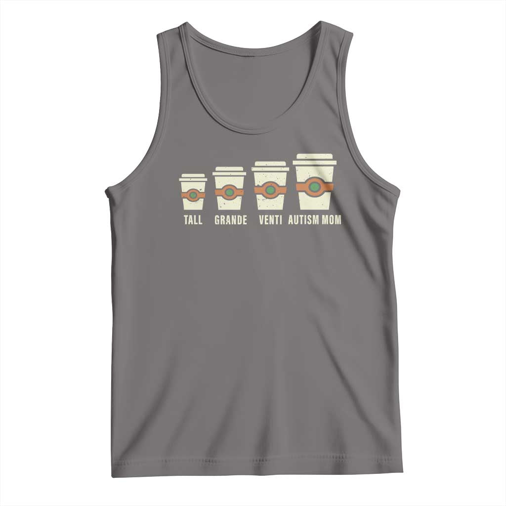 Funny Autism Mom Tank Top Coffee Support Autistic