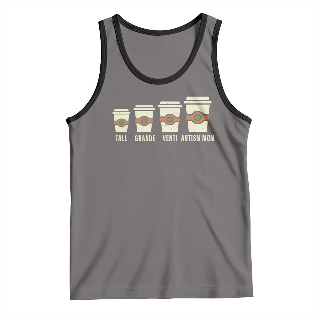 Funny Autism Mom Tank Top Coffee Support Autistic