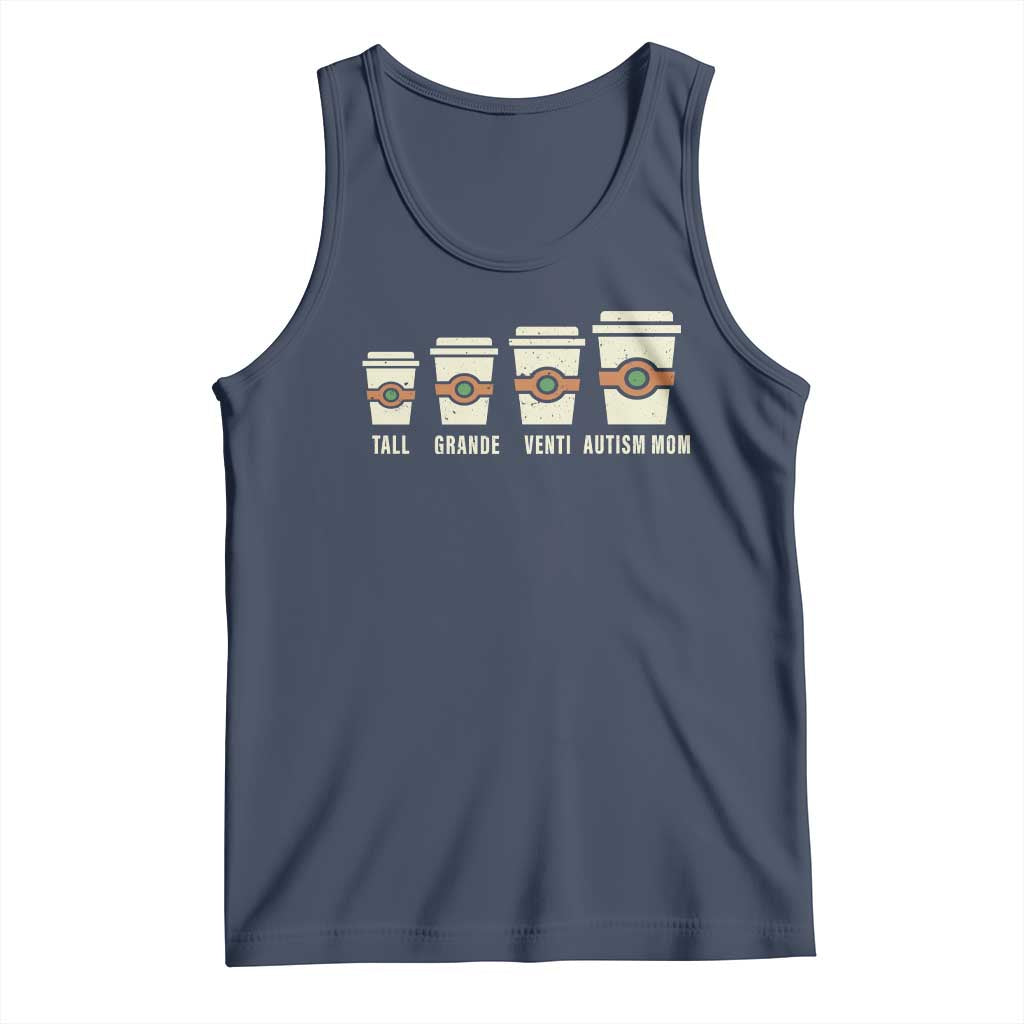 Funny Autism Mom Tank Top Coffee Support Autistic
