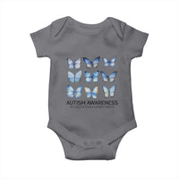 Autism Awareness Blue Butterflies Baby Onesie Accept Love Understand