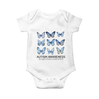 Autism Awareness Blue Butterflies Baby Onesie Accept Love Understand