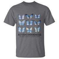 Autism Awareness Blue Butterflies T Shirt Accept Love Understand