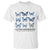 Autism Awareness Blue Butterflies T Shirt Accept Love Understand