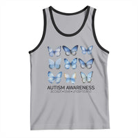 Autism Awareness Blue Butterflies Tank Top Accept Love Understand