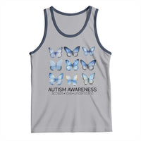 Autism Awareness Blue Butterflies Tank Top Accept Love Understand