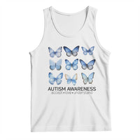 Autism Awareness Blue Butterflies Tank Top Accept Love Understand