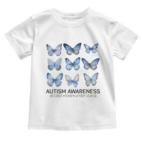 Autism Awareness Blue Butterflies Toddler T Shirt Accept Love Understand