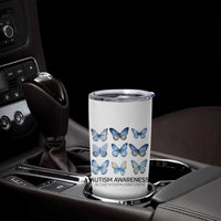 Autism Awareness Blue Butterflies Tumbler Cup Accept Love Understand