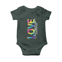 Autism Acceptance Baby Onesie Love From a Different Angle Rainbow Infinity