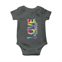 Autism Acceptance Baby Onesie Love From a Different Angle Rainbow Infinity