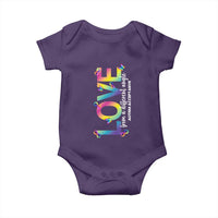 Autism Acceptance Baby Onesie Love From a Different Angle Rainbow Infinity