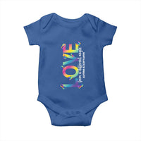 Autism Acceptance Baby Onesie Love From a Different Angle Rainbow Infinity