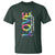Autism Acceptance T Shirt Love From a Different Angle Rainbow Infinity