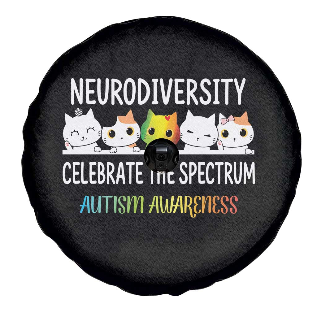Cute Cats Autism Embrace Spare Tire Cover Neurodiversity Celebrate The Spectrum