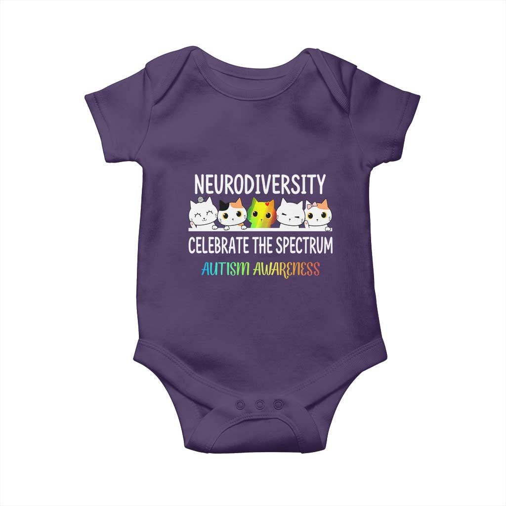 Cute Cats Autism Embrace Baby Onesie Neurodiversity Celebrate The Spectrum