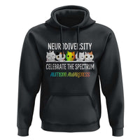 Cute Cats Autism Embrace Hoodie Neurodiversity Celebrate The Spectrum