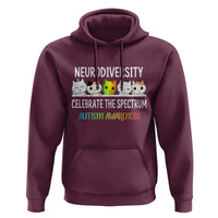 Cute Cats Autism Embrace Hoodie Neurodiversity Celebrate The Spectrum