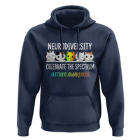 Cute Cats Autism Embrace Hoodie Neurodiversity Celebrate The Spectrum