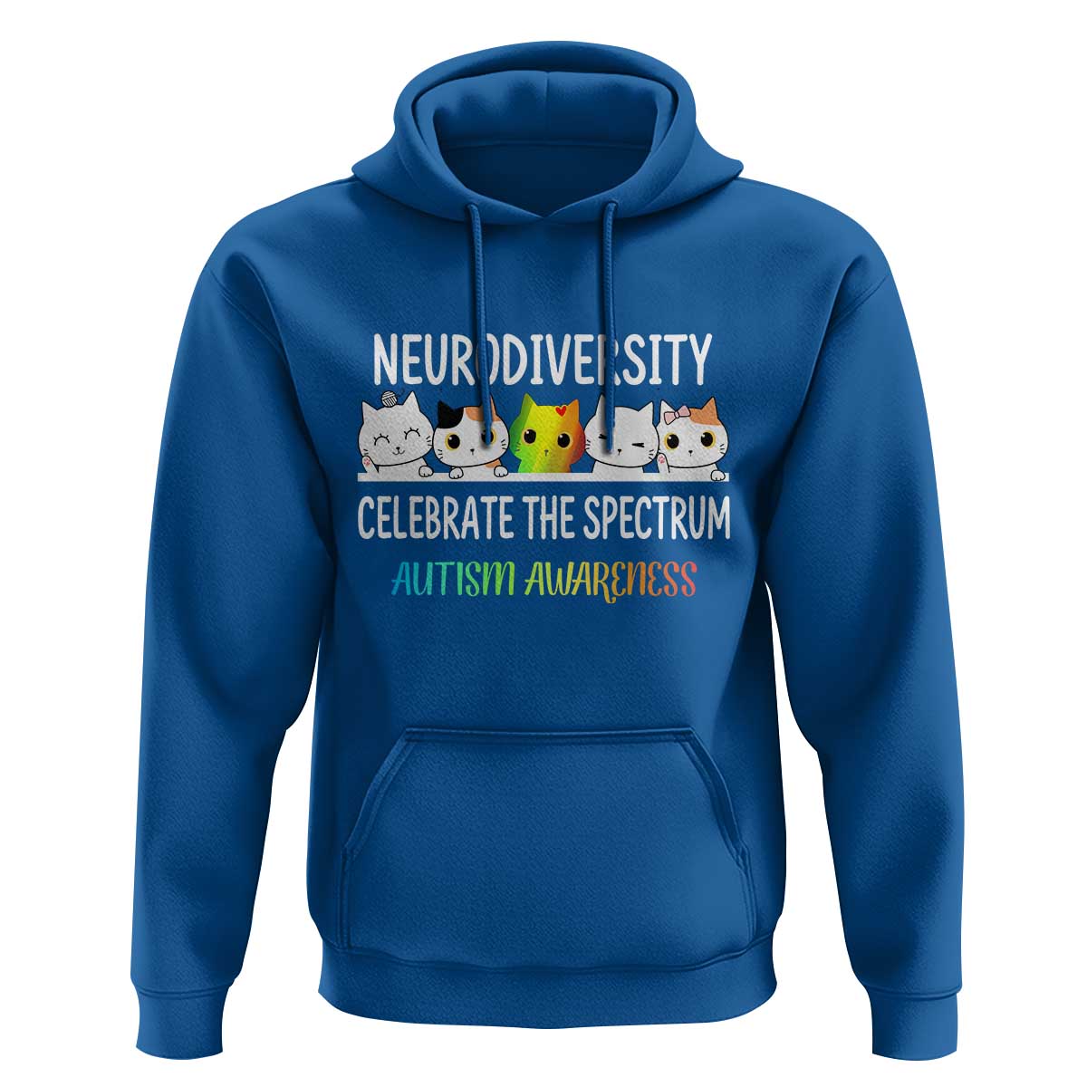 Cute Cats Autism Embrace Hoodie Neurodiversity Celebrate The Spectrum