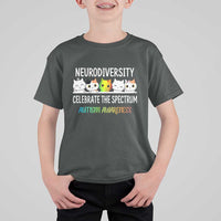 Cute Cats Autism Embrace T Shirt For Kid Neurodiversity Celebrate The Spectrum