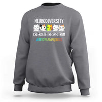 Cute Cats Autism Embrace Sweatshirt Neurodiversity Celebrate The Spectrum