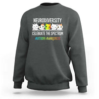 Cute Cats Autism Embrace Sweatshirt Neurodiversity Celebrate The Spectrum