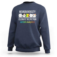 Cute Cats Autism Embrace Sweatshirt Neurodiversity Celebrate The Spectrum