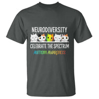 Cute Cats Autism Embrace T Shirt Neurodiversity Celebrate The Spectrum