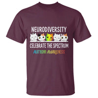Cute Cats Autism Embrace T Shirt Neurodiversity Celebrate The Spectrum