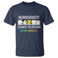 Cute Cats Autism Embrace T Shirt Neurodiversity Celebrate The Spectrum