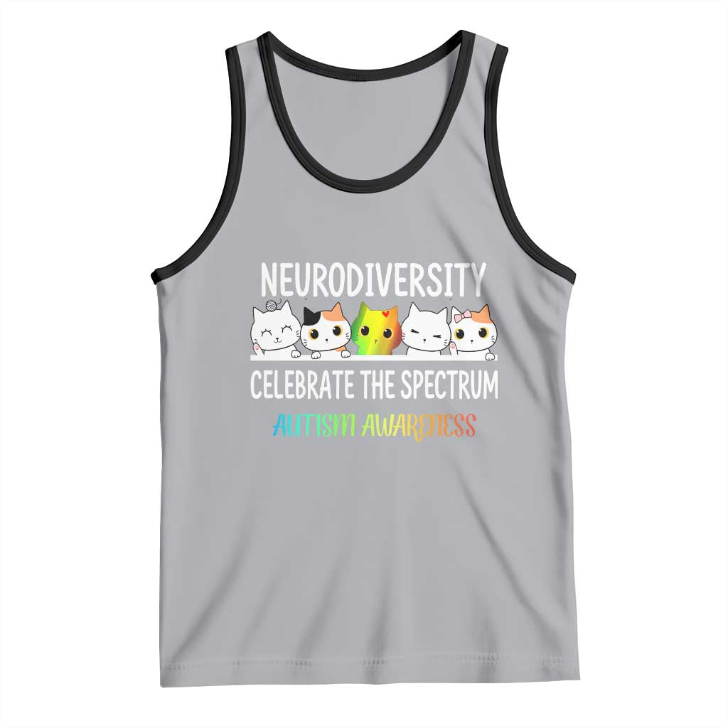 Cute Cats Autism Embrace Tank Top Neurodiversity Celebrate The Spectrum