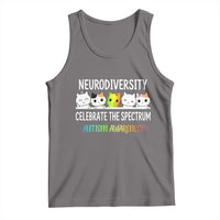 Cute Cats Autism Embrace Tank Top Neurodiversity Celebrate The Spectrum