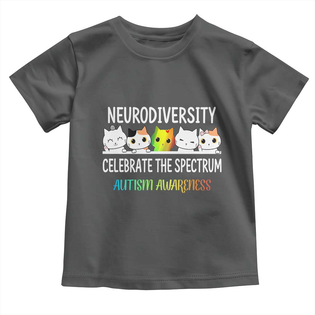 Cute Cats Autism Embrace Toddler T Shirt Neurodiversity Celebrate The Spectrum