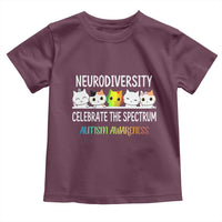 Cute Cats Autism Embrace Toddler T Shirt Neurodiversity Celebrate The Spectrum