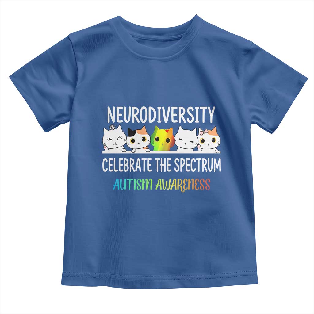 Cute Cats Autism Embrace Toddler T Shirt Neurodiversity Celebrate The Spectrum