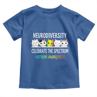 Cute Cats Autism Embrace Toddler T Shirt Neurodiversity Celebrate The Spectrum