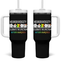 Cute Cats Autism Embrace Tumbler With Handle Neurodiversity Celebrate The Spectrum