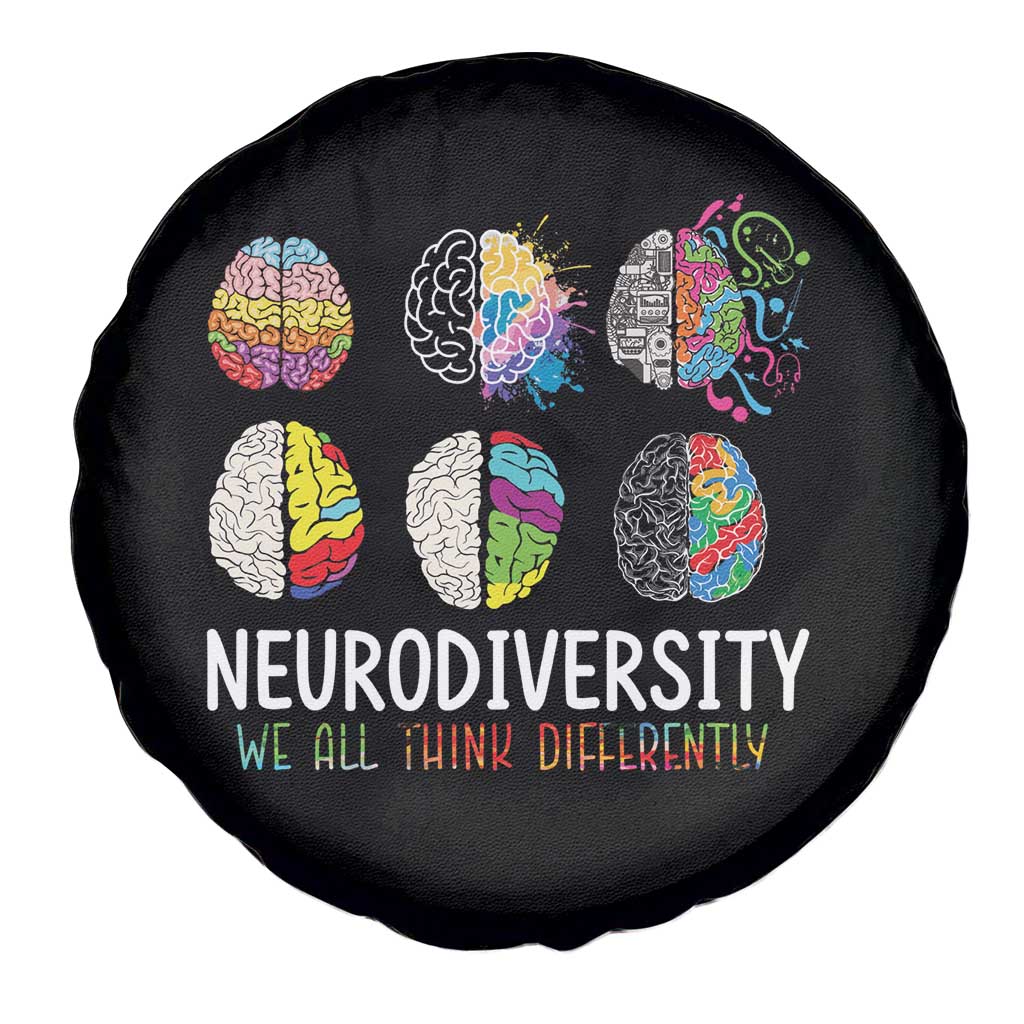 Embrace Neurodiversity Spare Tire Cover We All Think Differently