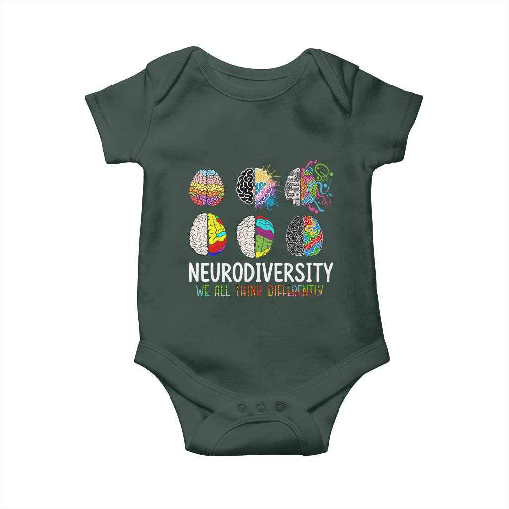 Embrace Neurodiversity Baby Onesie We All Think Differently
