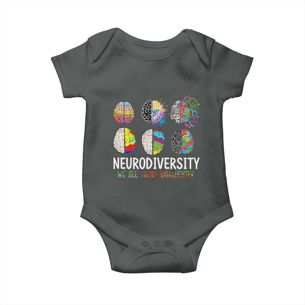 Embrace Neurodiversity Baby Onesie We All Think Differently
