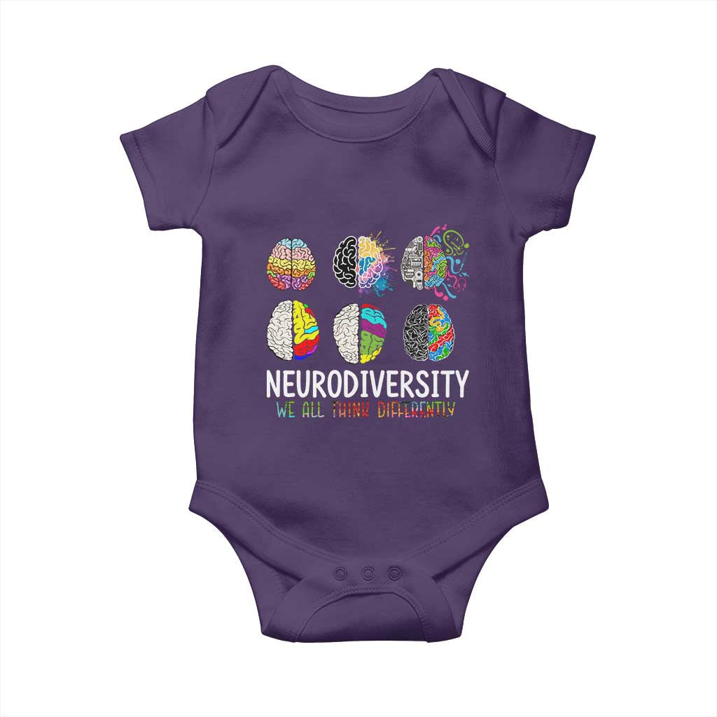 Embrace Neurodiversity Baby Onesie We All Think Differently