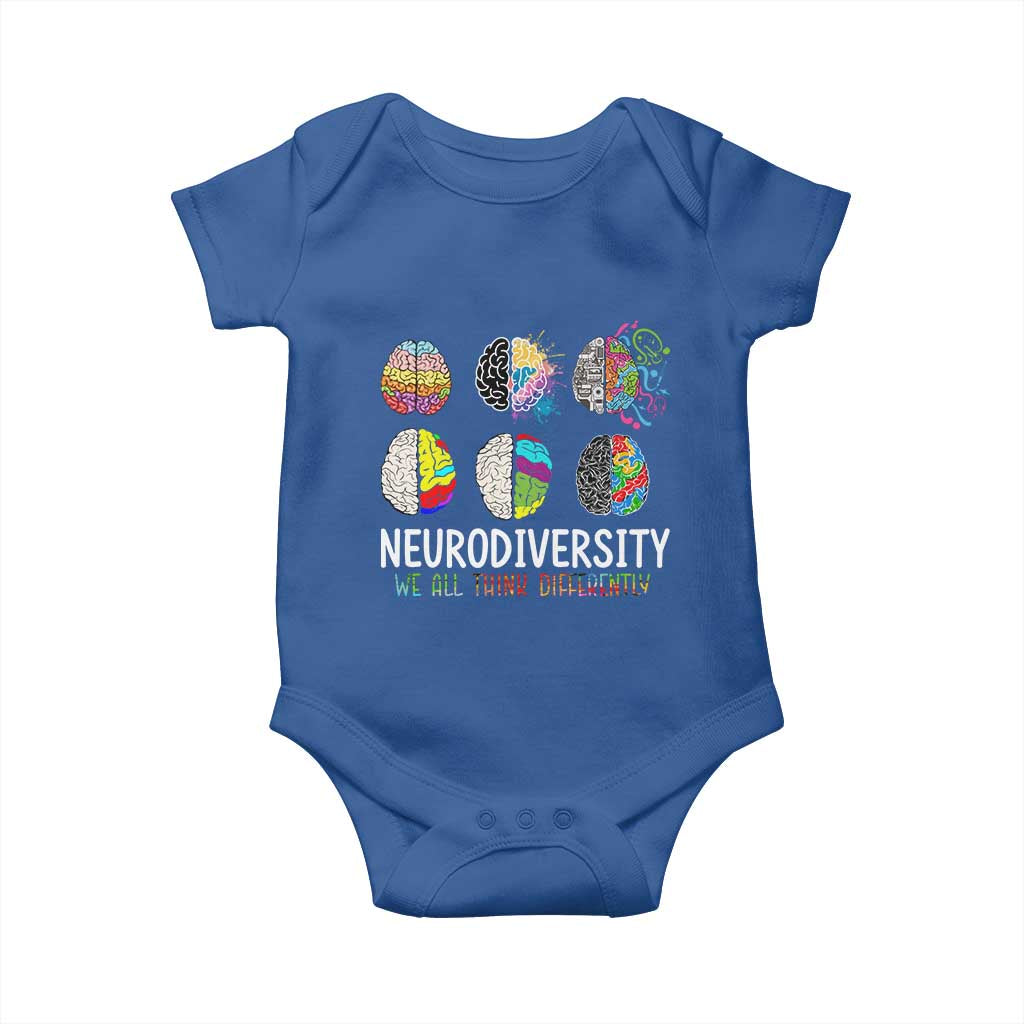 Embrace Neurodiversity Baby Onesie We All Think Differently