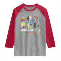Embrace Neurodiversity Raglan Shirt We All Think Differently