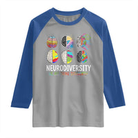 Embrace Neurodiversity Raglan Shirt We All Think Differently