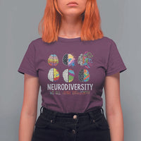 Embrace Neurodiversity T Shirt For Women We All Think Differently